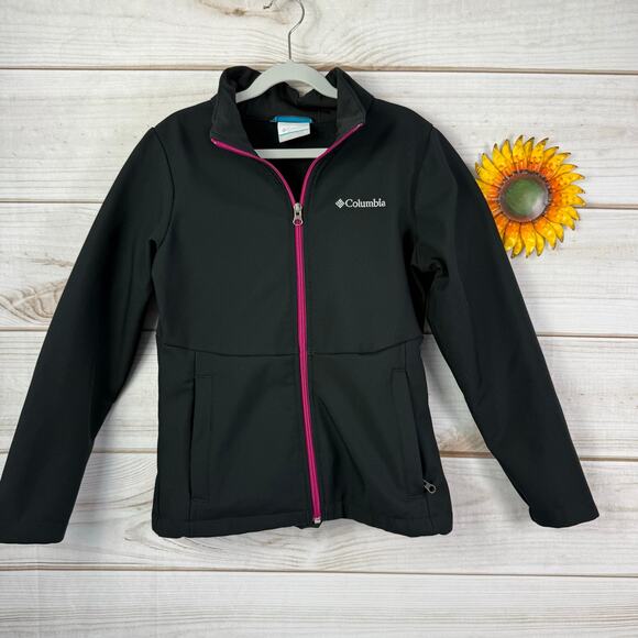 columbia girls size‎ medium full zip soft shell jacket - Picture 1 of 5